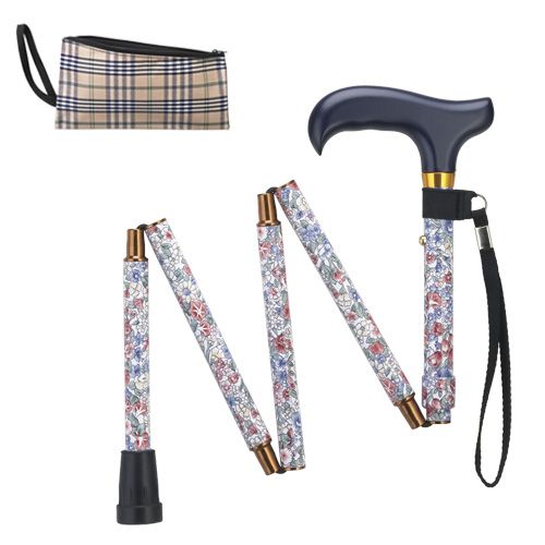 Mini Adjustable Folding Floral Print Derby