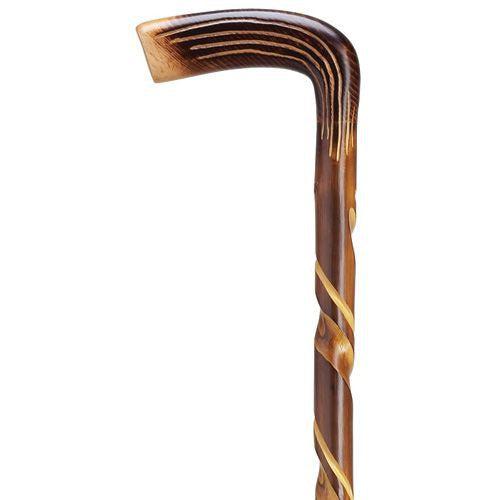 L Shaped Spiral Cut Walking Cane
