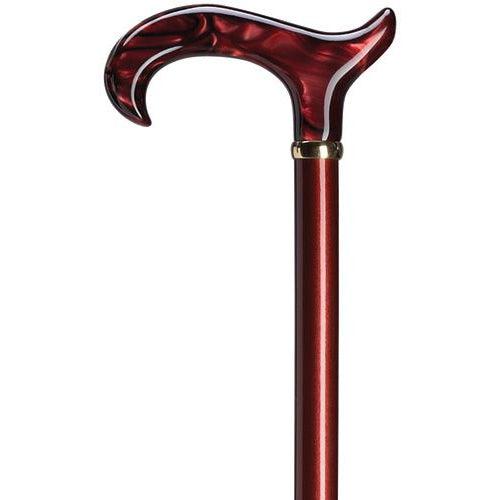 Red Ruby Pearl Lucite Handle